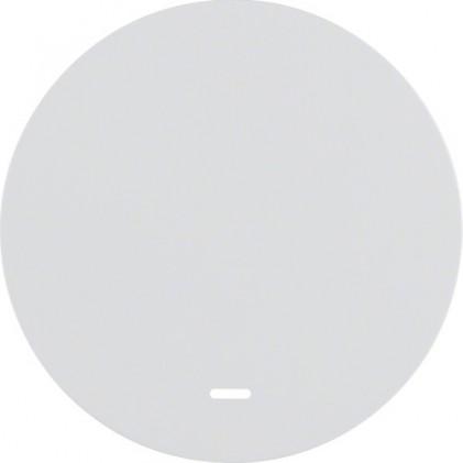 Клавиша одинарная HAGER-BERKER с линзой полярная белизна R.x