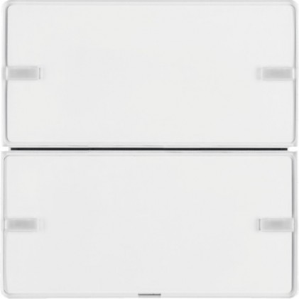 Сенсорный выключатель HAGER-BERKER 2-клавишный KNX-TP+EASY белый Q.x