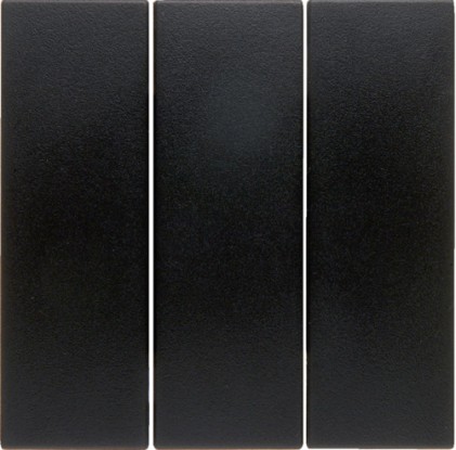 Клавиша тройная HAGER-BERKER антрацит S.1