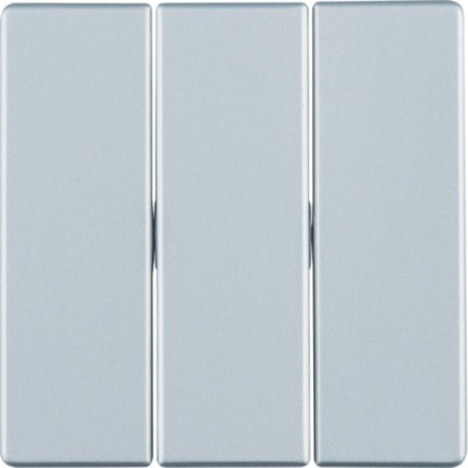 Клавіша потрійна HAGER-BERKER алюміній Q.x