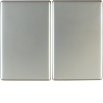 Клавиша двойная HAGER-BERKER нержавеющая сталь К.5