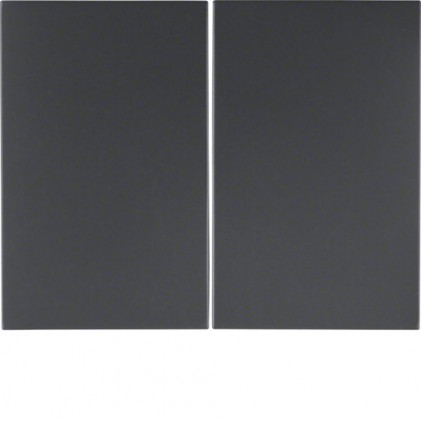 Клавіша подвійна HAGER-BERKER антрацит К.1