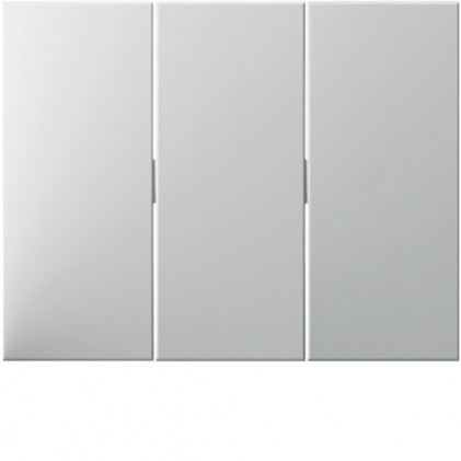 Клавиша тройная HAGER-BERKER полярная белизна К.1