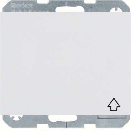 Розетка с з/к HAGER-BERKER с крышкой и защитой контактов 16А/250В IP44 полярная белизна К.1