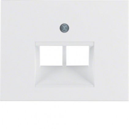 Накладка для розетки UAE/E-DAT HAGER-BERKER полярная белизна К.1