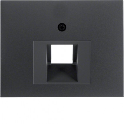 Накладка для розетки UAE HAGER-BERKER антрацит К.1