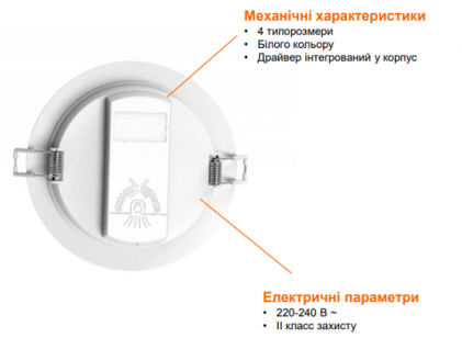 Світильник OSRAM LEDVANCE ECOCLASS DL 8W 840 760Lm WT IP44 світлодіодний круглий