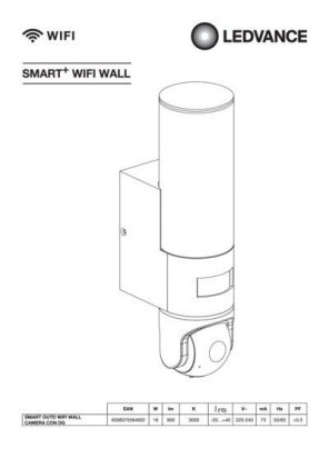 Светильник OSRAM LEDVANCE Outdoor SMART+ WIFI CONTROL CAMERA настенный