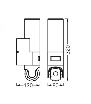 Светильник OSRAM LEDVANCE Outdoor SMART+ WIFI CONTROL CAMERA настенный