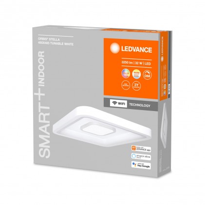 Світильник OSRAM LEDVANCE SMART+ WIFI ORBIS STELLA 485x485 мм ССТ+RGB білий