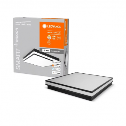 Светильник OSRAM LEDVANCE SMART+ WIFI ORBIS MAGNET 450X450мм черный