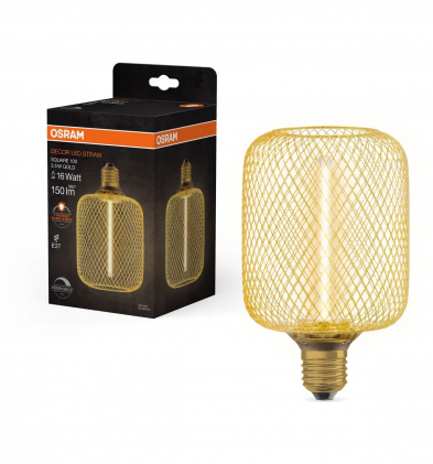 Лампа Ledvance Decor Square Gold 3.5W/818 230V FIL E27 DIM светодиодная