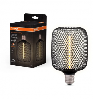 Лампа Ledvance Decor Square Black 3.5W/818 230V FIL E27 DIM світлодіодна