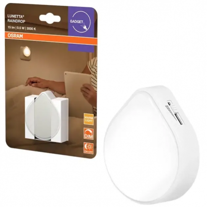 Нічник розетковий OSRAM Raindrop DIM White