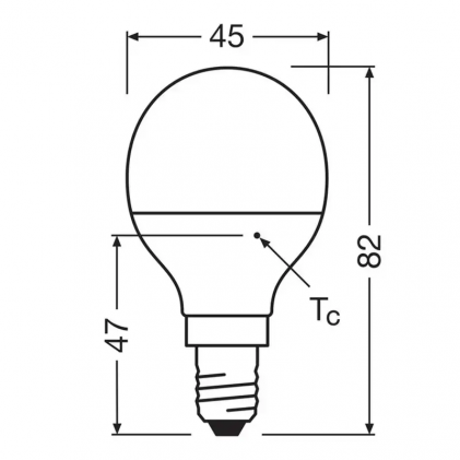 Лампа OSRAM VALUE CLP75 7W/830 230V FR E14 світлодіодна