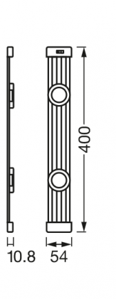Світильник OSRAM LEDVANCE LINEAR LED MAGNET 2SPOT 400 SEN 840