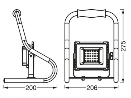 Прожектор OSRAM LEDVANCE WORKLIGHT BATTERY 10W 840 R-ST светодиодный