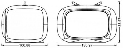 Ночник OSRAM LEDVANCE  Nightlux Touch LED 2.5 Вт Retro TV + USB+ RGBW