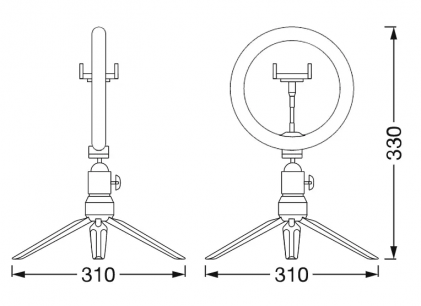Светильник OSRAM LEDVANCE кольцевой для видеосъемок 5.50W 250lm 3000-4000K ?200мм светодиодный