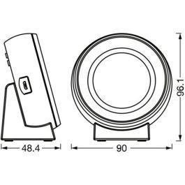 Ночник с часами OSRAM LEDVANCE NIGHTLUX CLOCK WT со сменной ССТ