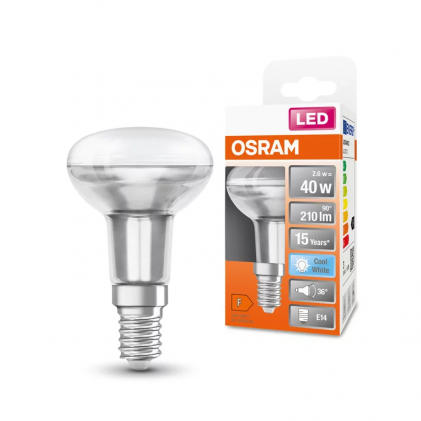 Лампа OSRAM LED Star R50 40 2.6W/840 220-240V E14 GL светодиодная