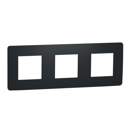 Рамка SCHNEIDER Unica Studio 3 пости антрацит