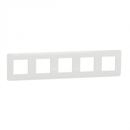Рамка SCHNEIDER Unica Studio 5 постів біла