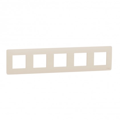 Рамка SCHNEIDER Unica Studio 5 постів бежева