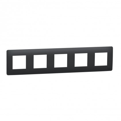 Рамка SCHNEIDER Unica Studio 5 постов антрацит