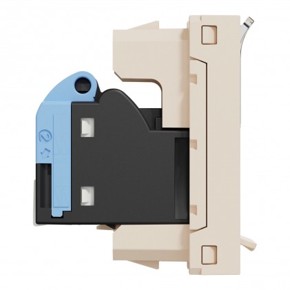 Розетка комп'ютерна SCHNEIDER Unica NEW RJ45 (кат. 5е) неекран. 1 мод. бежева