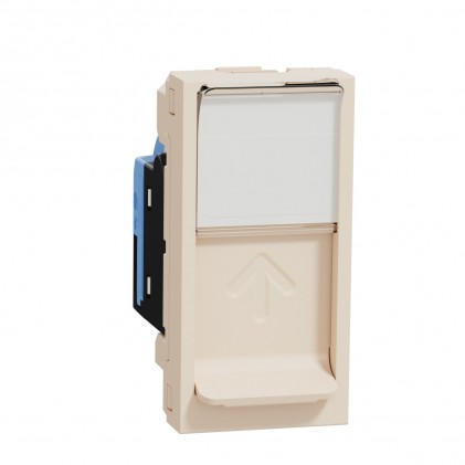 Розетка комп'ютерна SCHNEIDER Unica NEW RJ45 (кат. 5е) неекран. 1 мод. бежева