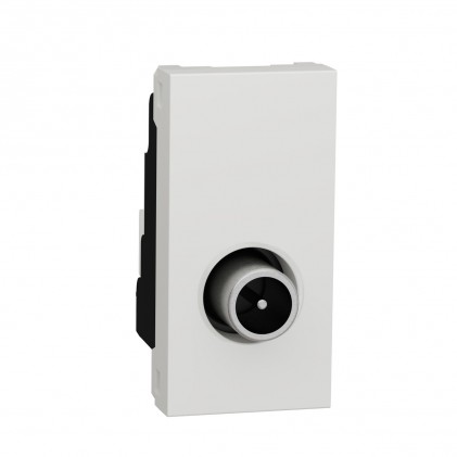 Розетка TV індивідуальна SCHNEIDER Unica NEW штирьовий роз'єм 1 мод. біла