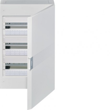 Щит HAGER Vega 54М 3 ряда белая дверь