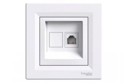 Розетка SCHNEIDER ASFORA EPH4100121 TF RJ11 белая