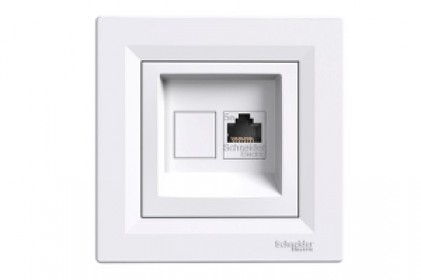 Розетка SCHNEIDER ASFORA EPH4300121 комп. RJ45 кат.5е біла