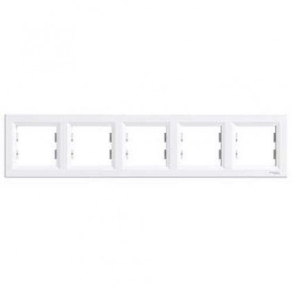 Рамка SCHNEIDER ASFORA EPH5800521 п'ятимісна біла