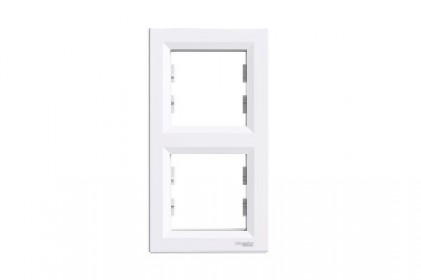 Рамка SCHNEIDER ASFORA EPH5810221 подвійна вертикальна біла