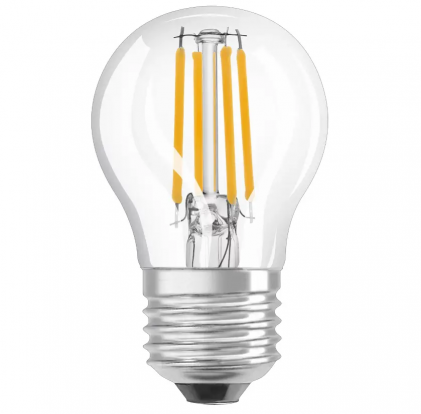 Led лампа OSRAM LEDS CLP 40 4W 827 230V E27 FIL світлодіодна