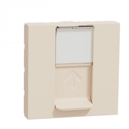 Розетка комп'ютерна SCHNEIDER Unica NEW RJ45 (кат. 6) неекран. 2 мод. бежева