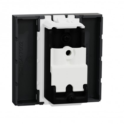 Розетка TV індивідуальна SCHNEIDER Unica NEW штирьовий роз'єм 2 мод. антрацит