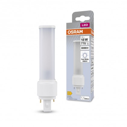 Led лампа OSRAM DULUX D 18LED 7W/840 230V EM G24D-2 светодиодная