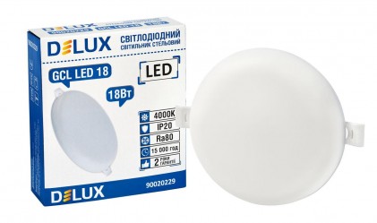 Світильник DELUX GCL LED 18 4000К 18Вт 230В світлодіодний круглий