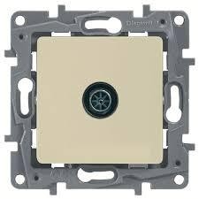 Розетка TV LEGRAND Etika звезда 2дБ 0-2400 мГц белая