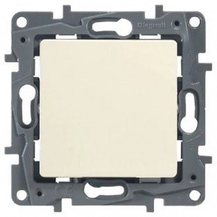Выключатель кнопочный LEGRAND Etika 10АХ/250В слоновая кость