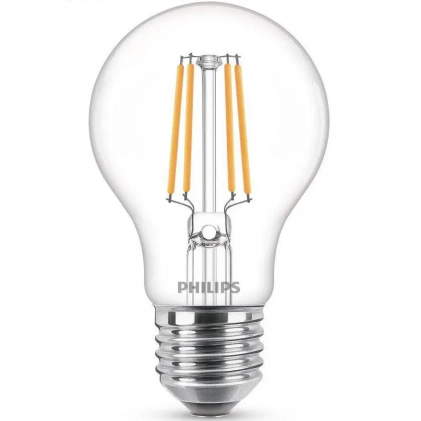 Led лампа PHILIPS LEDClassic 6-60W А60 E27 830 CL ND FIL світлодіодна
