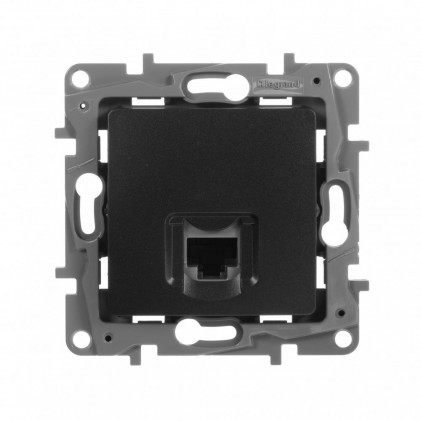 Розетка компьютерная LEGRAND Etika RJ45 кат 5 UTP антрацит