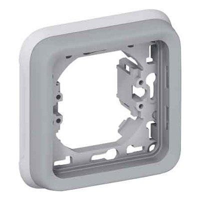 Суппорт с рамкой LEGRAND Plexo 1-местный IP55 серый