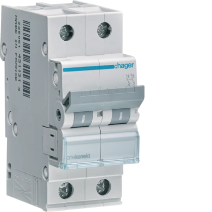 Автовыключатель HAGER 50А 2п С 6 kA 2м MCN250