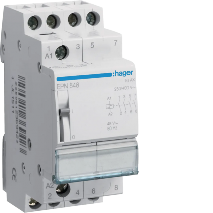 Импульсное реле HAGER 48В/16А 4н.о. EPN548