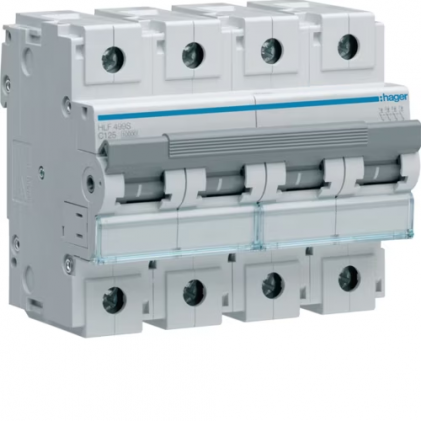 Автовыключатель HAGER 125А 4п С 10 kA 6м HLF499S